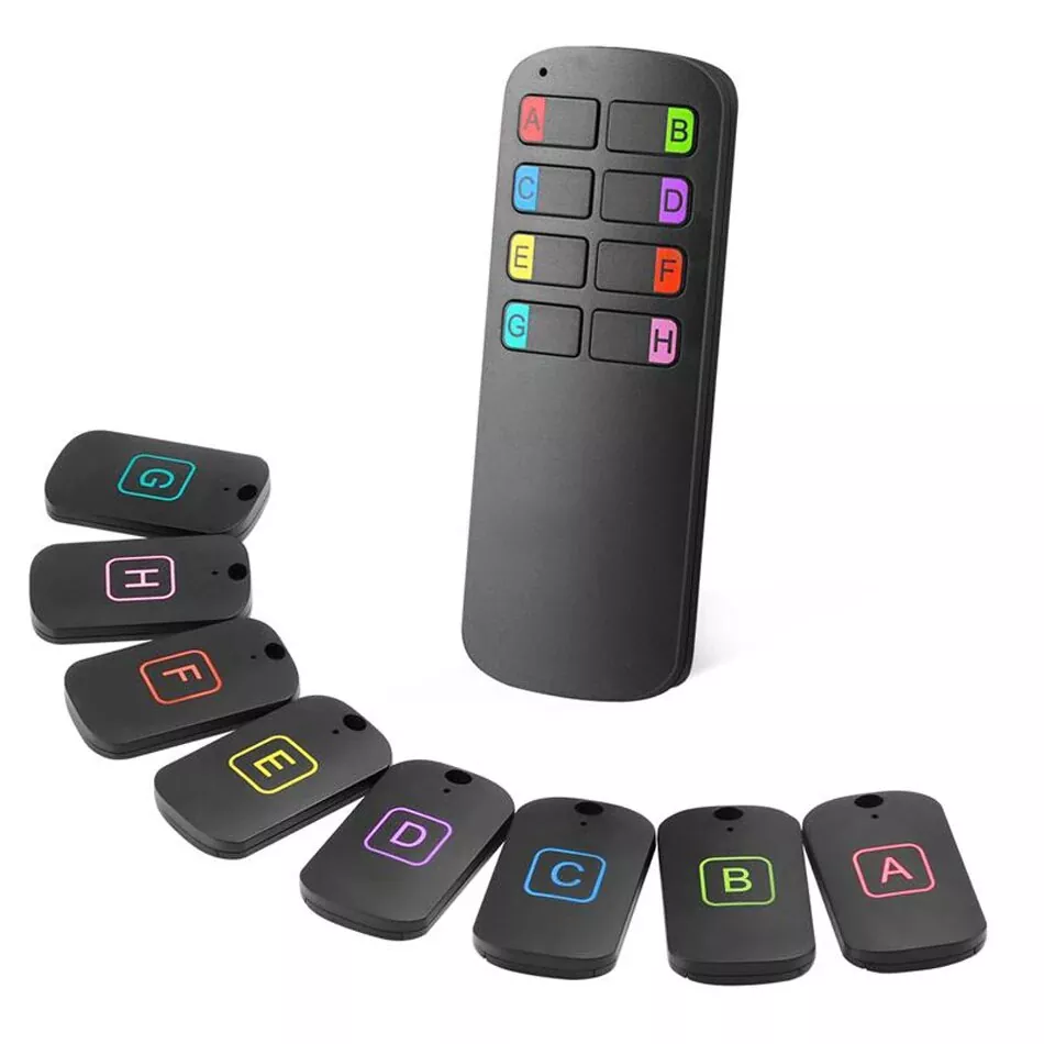 Localizzatore di chiavi di allarme wireless con telecomando 8 in 1